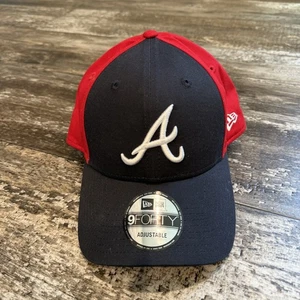 Atlanta Braves Mütze Cap Snap Back MLB Baseball Herren blau rot New Era 9Forty NEU - Bild 1 von 8