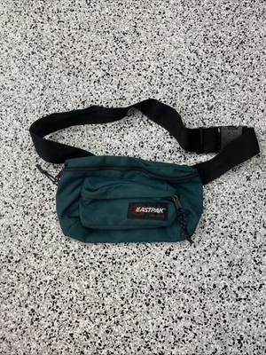 Vintage Eastpak Fanny Pack Green Nylon Zipper Adjustable Made In USA - Image 1 of 4