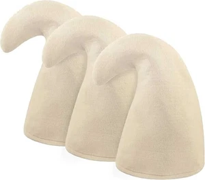 3 x Adults White Gnome Hat Fancy Dress Up 7 Dwarf Costume Fairy Stag Hen Party - Picture 1 of 3