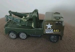 Vintage Action Military #818 Green 2.75" US Army Truck Diecast Toy 690 A10 Semi - Picture 1 of 5