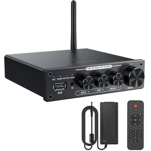 PROZOR Audio Bluetooth Amplifier with BT 5.0 Optical Coaxial RCA USB Input 100W - Picture 1 of 8