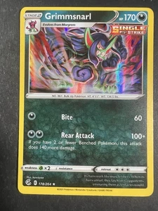 Grimmsnarl - 178/264 - Swsh08: Fusion Strike - Pokémon TCG - Reverse Holo - Nm - Picture 1 of 2