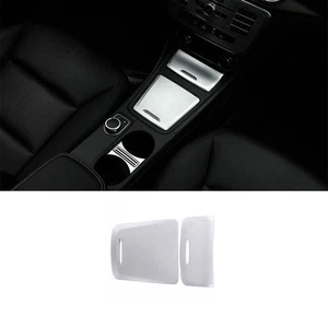 2PCS For Benz GLA CLA 2013-2019 Silver Central Console Gear Shift Knob Trim ABS - Bild 1 von 6