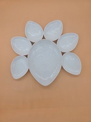 Juego de 7 cuencos de inmersión de hojas de porcelana vintage Hutschenreuther Selb Bavaria Foto 1 de 4