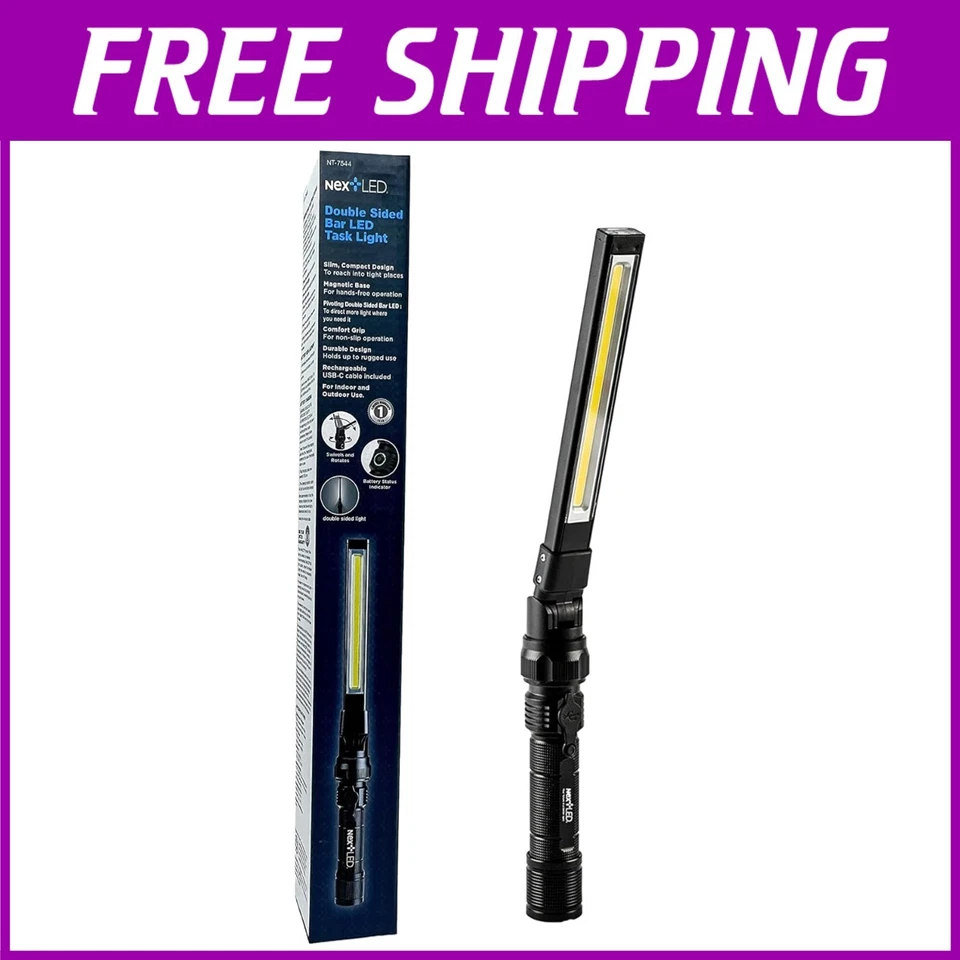 Versatile Heavy Duty LED Work Light - Water Resistant, Rechargeable, 600x2 Lumen - Image 1 of 4