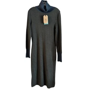 Abito maglione donna prAna misto lana South Rock nuovo con etichette in cielo scuro taglia small  - Foto 1 di 7