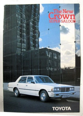 TOYOTA Crown Super Saloon Car Sales Brochure 1980 #00000-90208-BR MAR 80 - Image 1 of 4