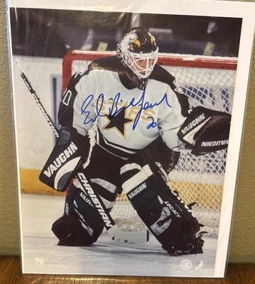 Foto firmada por Ed Belfour Dallas Stars autografiada con certificado de autenticidad 8x10 Foto 1 de 4