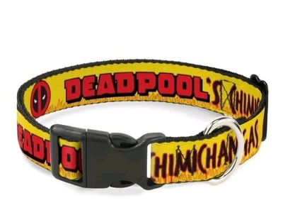 Productos con hebilla Marvel DEADPOOL'S Chimichangas Nylon Collar para perro Talla S Foto 1 de 4