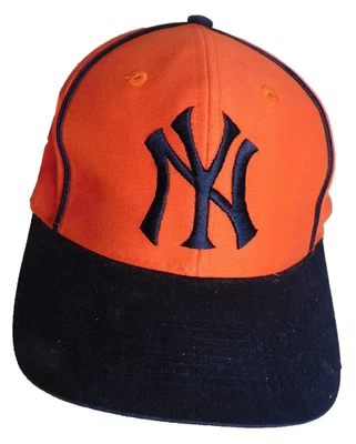 Yankees NY Hat Vtg 1990's Twins Ultra Headwear Strapback MLB Deadstock NOS Cap - Image 1 of 4