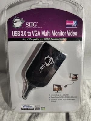 SIIG USB 3.0 to VGA Multi Monitor Video Adapter (JU-VG0211-S1) - Image 1 of 4