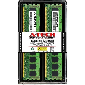 16GB 2x 8GB PC3-14900R RDIMM Lenovo ThinkServer RD340 Memory RAM - Picture 1 of 5