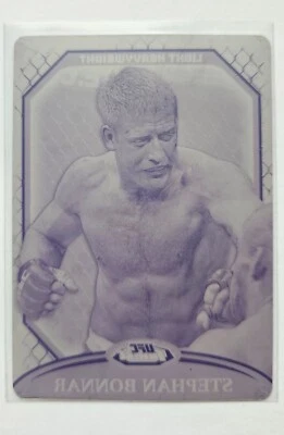 2011 Topps UFC Finest MAGENTA Printing Plate - Stephan Bonnar  1/1  - Image 1 of 2