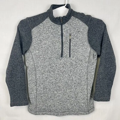 Suéter Woolrich Adulto Gris Medio Exterior Pullover Cuarto Cremallera Pesca Hombres Foto 1 de 4