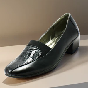 ZAPATOS CÓMODOS ROCKTHOSECURVES NEGROS TACÓN BAJO - Imagen 1 de 4