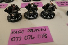 MAGE KNIGHT 2.0 076 077 078 RAGE PALADIN SET / LOT OF 3