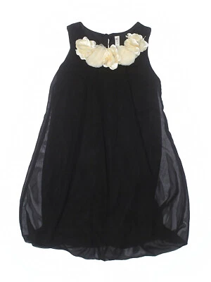 Vestido de niña Cherokee negro blanco roto flor burbuja talla L 10/12 Foto 1 de 2