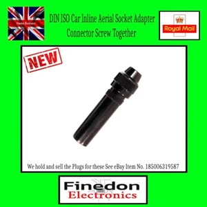 Car Radio Aerial Antenna Coax Female IN LINE Socket DIN ISO Easy Fit Screw - Picture 1 of 2