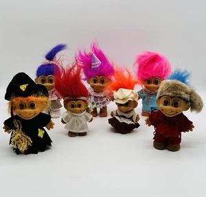 7 RUSS Troll Dolls Happy Birthday Sock Hop Witch Angel Christmas Ornament plus 3 - Picture 1 of 14
