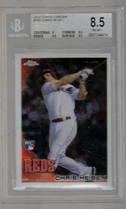 2010 Topps Chrome Chris Heisey RC #192 Cincinnati Reds BGS 8.5 - Picture 1 of 2