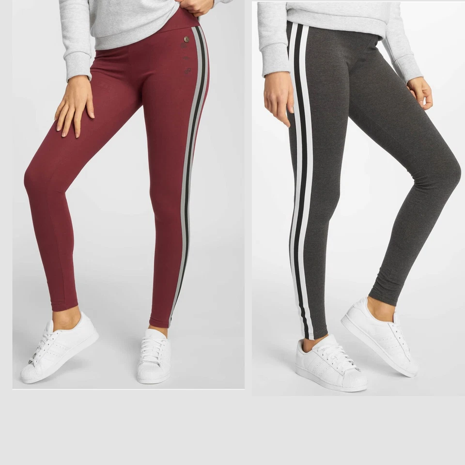 Just Rhyse Villamontes Leggings Pantalon Motif Rayures Contrastées Logo Dame - Photo 1/1