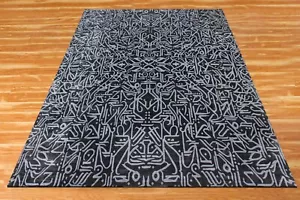 Handmade Grey Morden Carpets Natural Silk Rugs Living Room, Farmhouse Area Rugs - Picture 1 of 6