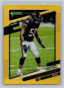 2021 Donruss PRESS PROOF Roquan Smith #209 - Chicago Bears
