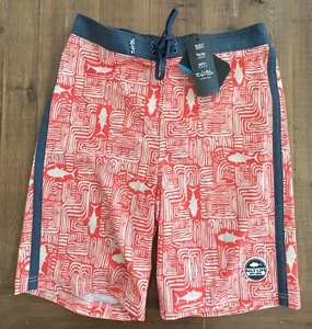 NEW Salt Life Youth Boys Swim Trunks AquaTrunks SLX-QD XL Extra Large Orange - Picture 1 of 3