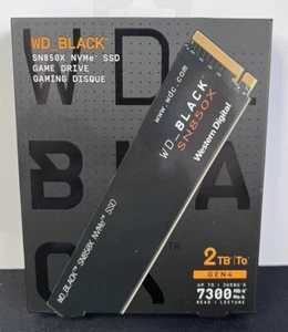 Western Digital WD Black SN850X 2TB GEN 4 SSD Game Drive Brand New WDBB960020BNC - Photo 1/2