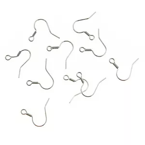 Stainless Steel Earrings French Style Hooks - 19mm - 50 Pieces 25 Pairs - FD967 - Picture 1 of 2
