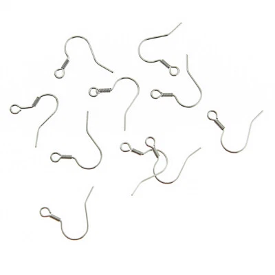 Pendientes de acero inoxidable ganchos estilo francés - 19 mm - 50 piezas 25 pares - FD967 Foto 1 de 2