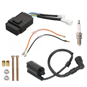 For Kawasaki Bayou 300 KLF300B 1988-2004 Ignition Coil CDI Spark Plug Kit US - Picture 1 of 15