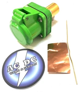 Hubbell HBLNCAGN COVER / HBLFRGN FEMALE Receptacle Set W/ MOUNTING HARDWARE - G - Picture 1 of 2