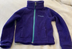 Kids Columbia Fleece Jacket Purple XXS (4/5) - Picture 1 of 11