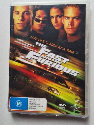 THE FAST & THE FURIOUS Walker Diesel Movie DVD Region 4 PAL  New Sealed  2001 - Image 1 of 4