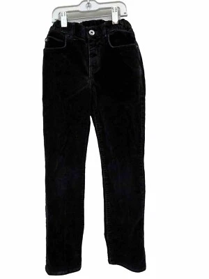 The Children Place Kids Corduroy Pants Size 8 Black Classic Buttons Pockets - Image 1 of 4