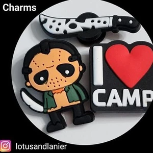 Shoe Charms "Friday the 13th" Set of 3 - Picture 1 of 2