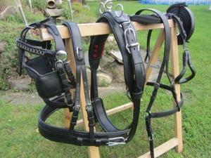 Eco Quick out Einspänner Brustblattgeschirr,  Gr K-Pony, schwarz   Leder - Bild 1 von 4