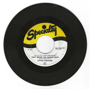 LITTLE RICHARD Keep A Knockin'/Can't Believe You Wanna Leave VINYL 45 RPM BX1-77 - Picture 1 of 2