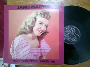 GERMANY rca BEAR LP RECORD/JANIS MARTIN/THAT ROCKIN GAL ROCKS ON/MNT ROCKABILLY - Foto 1 di 4