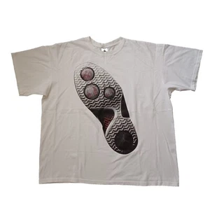 Vtg Nike Air Jordan Sneaker Mens T Shirt XXL White Logo Large Graphic Shoe Print - Picture 1 of 16