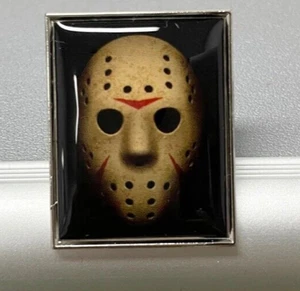 Friday the 13th Jason Voorhees Solid Metal Pin with Enamel Jason Image Lapel Pin - Picture 1 of 3