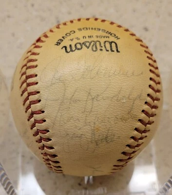 1968 DENVER BEARS TEAM SIGNED PCL BASEBALL 19 AUTOGRAPH GRAIG NETTLES JIM OLLOM - Image 1 of 4