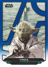 2018 Topps Star Wars Galactic Files Blue #TPM-27 Yoda
