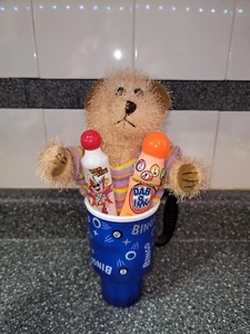 Cute Bingo Large Plastic Cup Ink Dab Sticks Teddy Beqr Gift Set - Picture 1 of 2