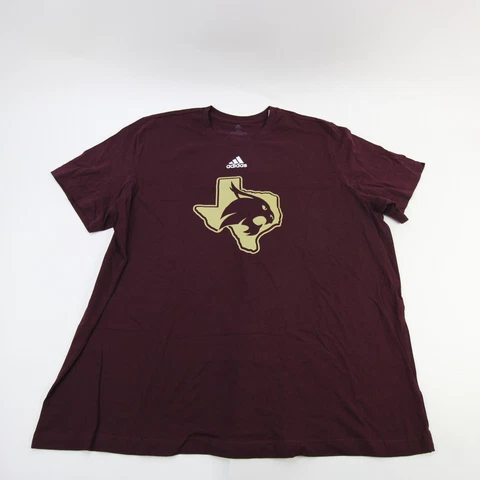 Texas State Bobcats adidas Short Sleeve Shirt Men's Maroon New Cover
