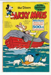 Mickey Mouse 1968 Nº 34 Cuaderno Original Antiguo ¡En Buen Estado! - Imagen 1 de 5
