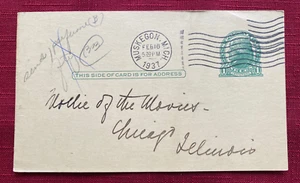 JOHN'S DEALS - US - SC# UX27 JEFFERSON POSTKARTE - MUSKEGON, MICH - 1937 - Bild 1 von 2