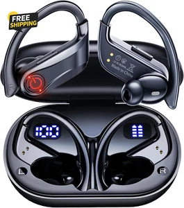 Wireless Earbuds Bluetooth Headphones Sports Over-Ear Bluetooth 5.3 Ear Buds - Picture 1 of 7