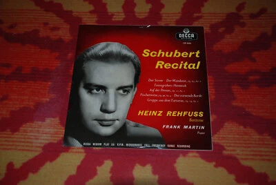 ♫♫♫ Schubert Recital - Heinz Rehfuss / Frank Martin, Decca LW 5235,  10"  NM ♫♫♫ - Bild 1 von 4